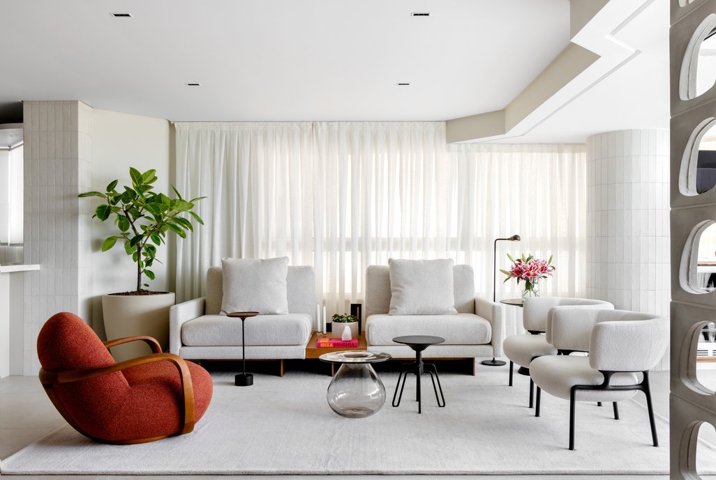 Ambiente contemporâneo com design clean e funcional